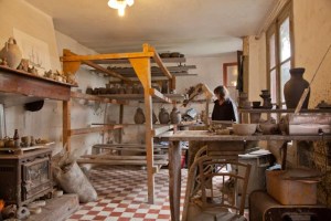 A potter's studio in Saint Jean Pied de Port.
